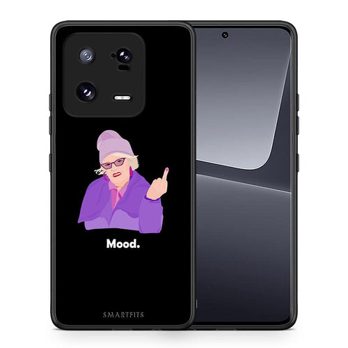 Θήκη Xiaomi 13 Pro Grandma Mood Black από τη Smartfits με σχέδιο στο πίσω μέρος και μαύρο περίβλημα | Xiaomi 13 Pro Grandma Mood Black Case with Colorful Back and Black Bezels