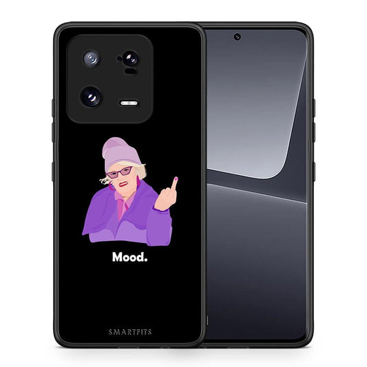 Θήκη Xiaomi 13 Pro Grandma Mood Black από τη Smartfits με σχέδιο στο πίσω μέρος και μαύρο περίβλημα | Xiaomi 13 Pro Grandma Mood Black Case with Colorful Back and Black Bezels