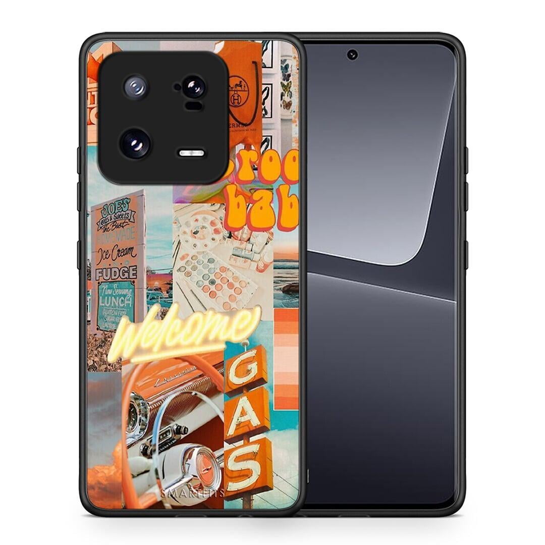 Θήκη Xiaomi 13 Pro Groovy Babe από τη Smartfits με σχέδιο στο πίσω μέρος και μαύρο περίβλημα | Xiaomi 13 Pro Groovy Babe Case with Colorful Back and Black Bezels