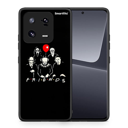 Θήκη Xiaomi 13 Halloween Friends από τη Smartfits με σχέδιο στο πίσω μέρος και μαύρο περίβλημα | Xiaomi 13 Halloween Friends Case with Colorful Back and Black Bezels