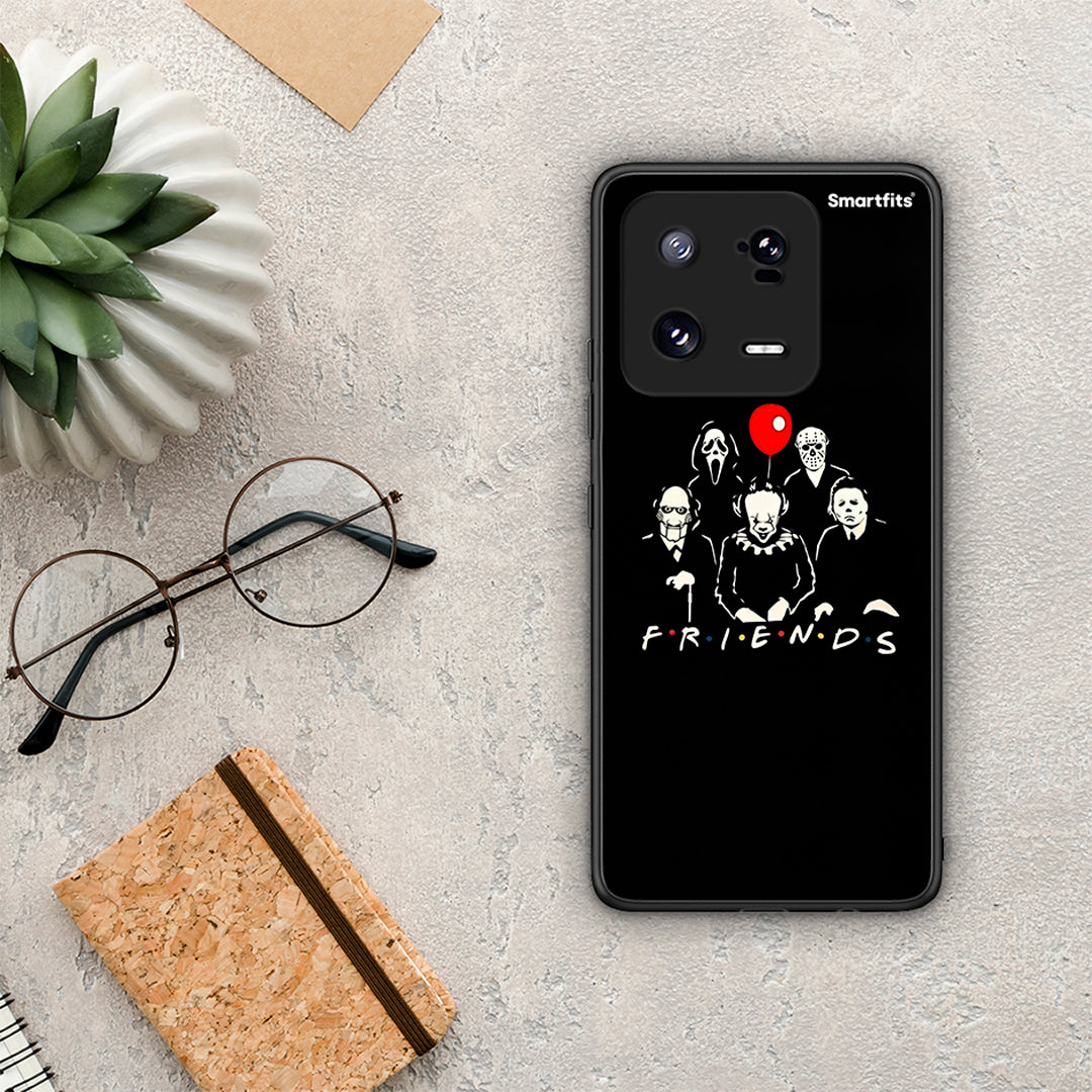 Θήκη Xiaomi 13 Halloween Friends από τη Smartfits με σχέδιο στο πίσω μέρος και μαύρο περίβλημα | Xiaomi 13 Halloween Friends Case with Colorful Back and Black Bezels