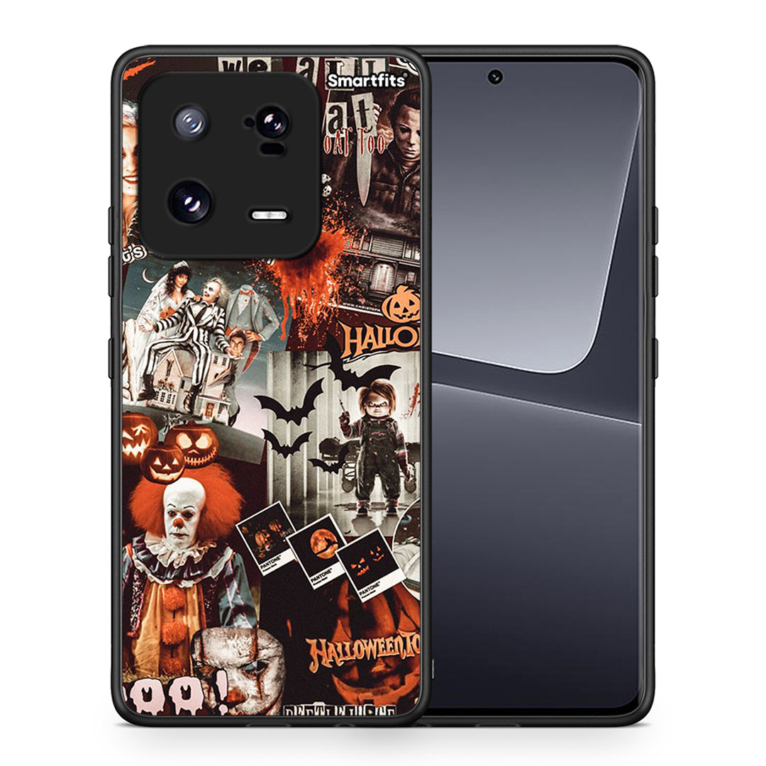 Θήκη Xiaomi 13 Halloween Spooky Season από τη Smartfits με σχέδιο στο πίσω μέρος και μαύρο περίβλημα | Xiaomi 13 Halloween Spooky Season Case with Colorful Back and Black Bezels