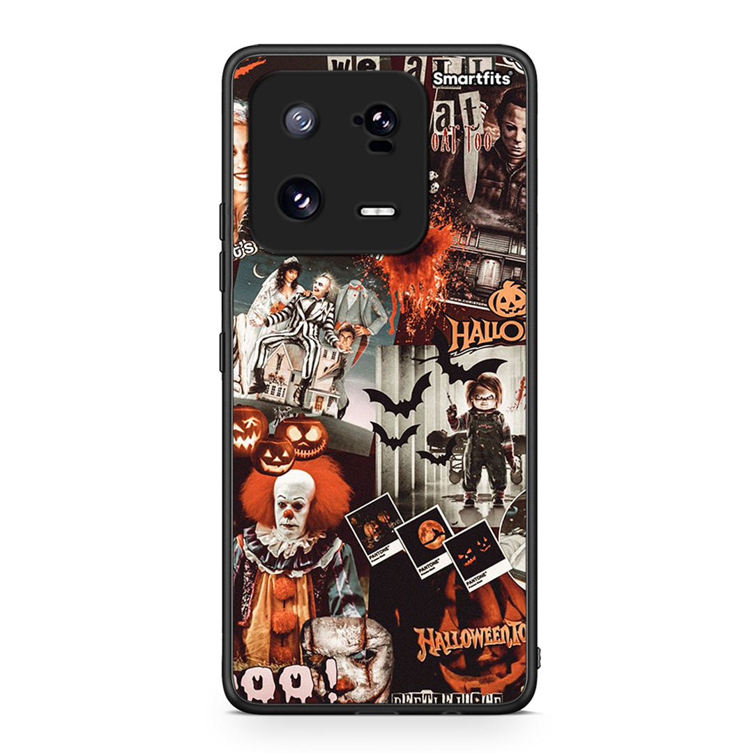 Θήκη Xiaomi 13 Halloween Spooky Season από τη Smartfits με σχέδιο στο πίσω μέρος και μαύρο περίβλημα | Xiaomi 13 Halloween Spooky Season Case with Colorful Back and Black Bezels