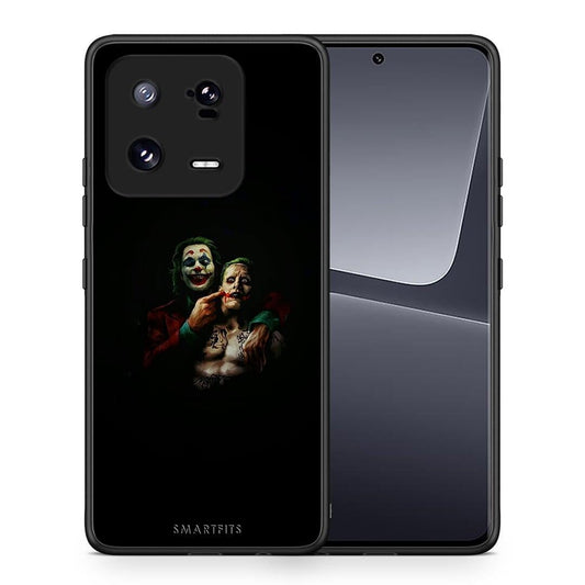 Θήκη Xiaomi 13 Pro Hero Clown από τη Smartfits με σχέδιο στο πίσω μέρος και μαύρο περίβλημα | Xiaomi 13 Pro Hero Clown Case with Colorful Back and Black Bezels