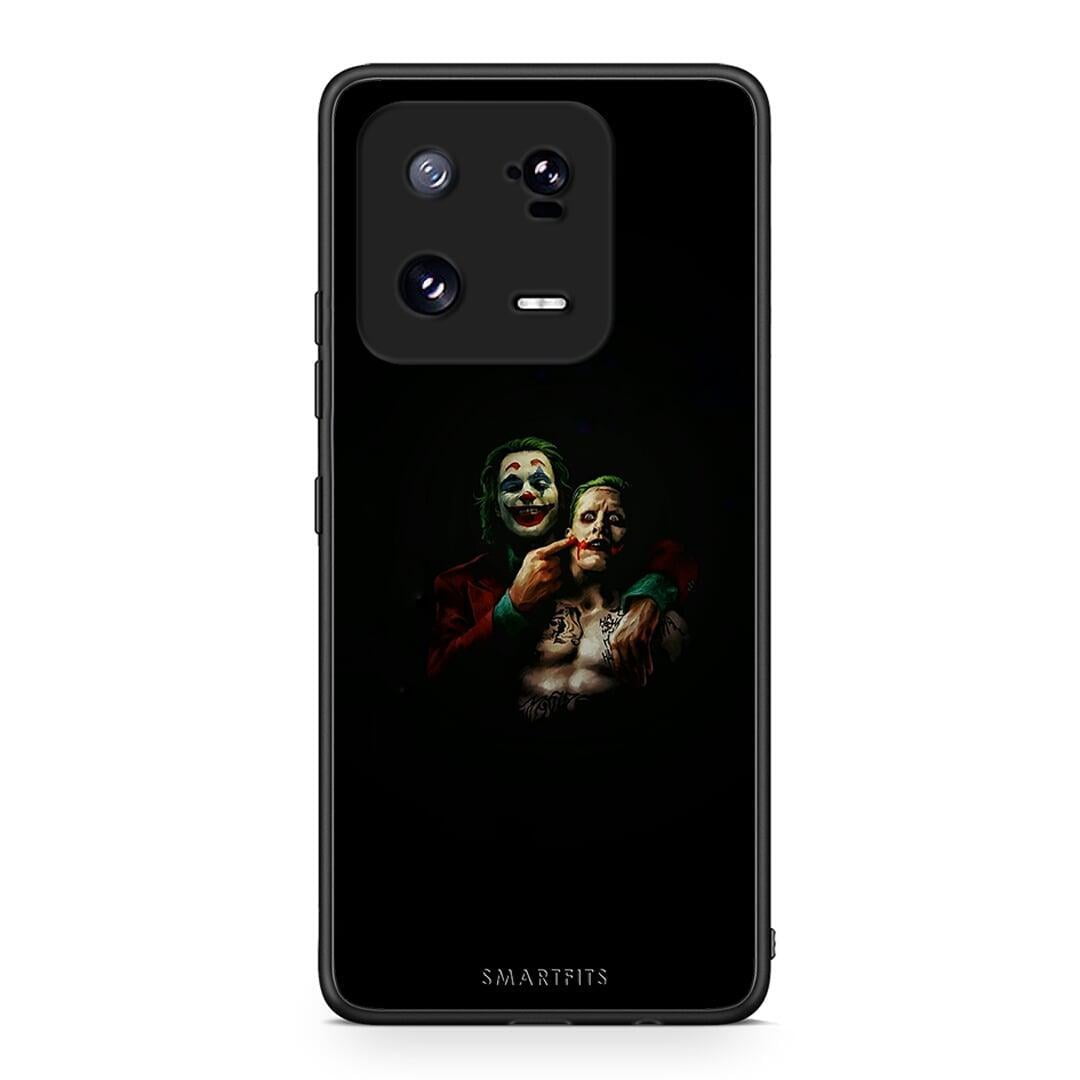 Θήκη Xiaomi 13 Hero Clown από τη Smartfits με σχέδιο στο πίσω μέρος και μαύρο περίβλημα | Xiaomi 13 Hero Clown Case with Colorful Back and Black Bezels