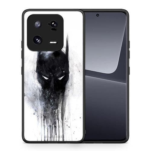 Θήκη Xiaomi 13 Hero Paint Bat από τη Smartfits με σχέδιο στο πίσω μέρος και μαύρο περίβλημα | Xiaomi 13 Hero Paint Bat Case with Colorful Back and Black Bezels