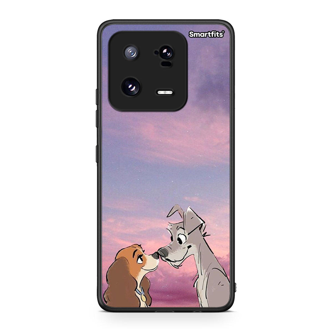 Θήκη Xiaomi 13 Lady And Tramp από τη Smartfits με σχέδιο στο πίσω μέρος και μαύρο περίβλημα | Xiaomi 13 Lady And Tramp Case with Colorful Back and Black Bezels