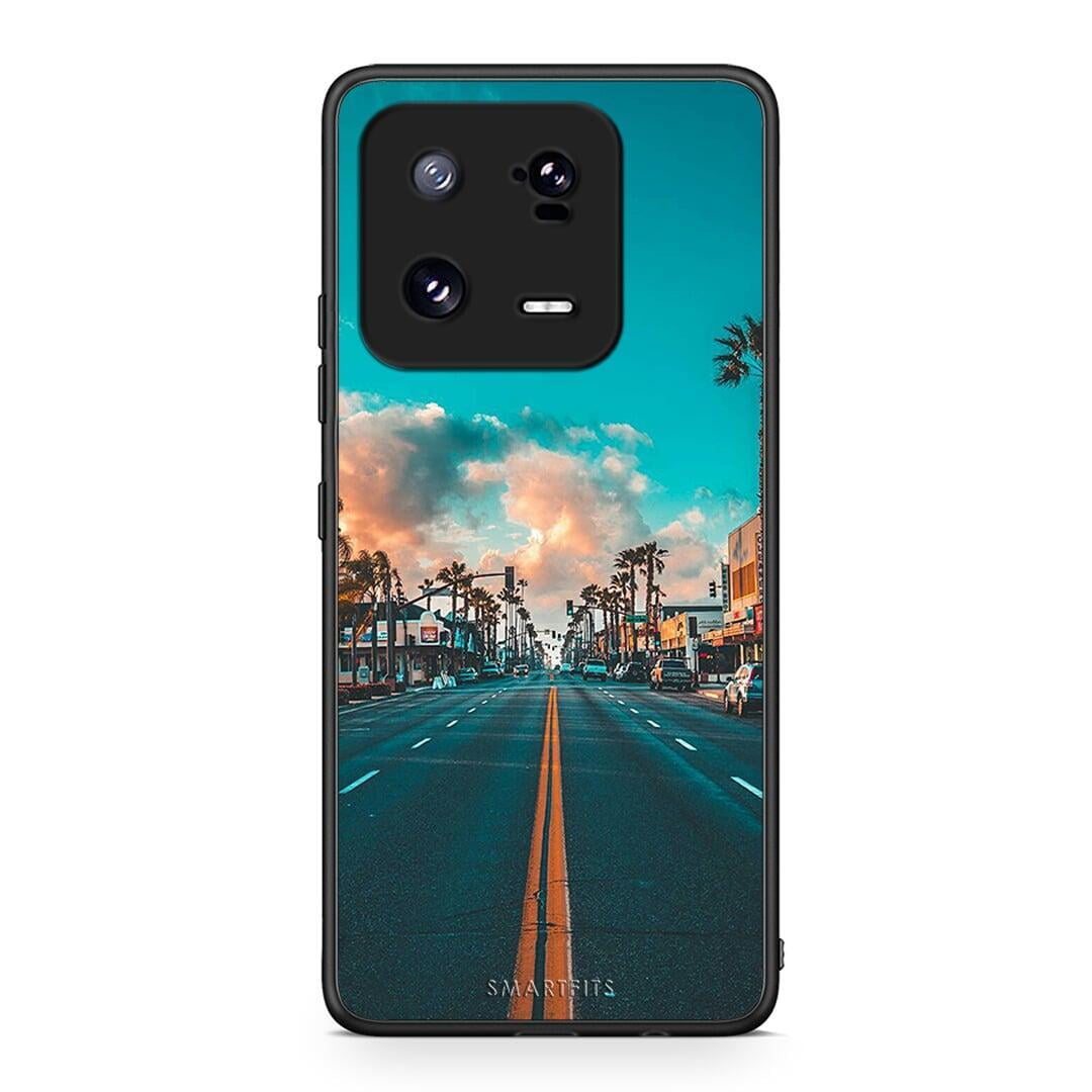 Θήκη Xiaomi 13 Pro Landscape City από τη Smartfits με σχέδιο στο πίσω μέρος και μαύρο περίβλημα | Xiaomi 13 Pro Landscape City Case with Colorful Back and Black Bezels