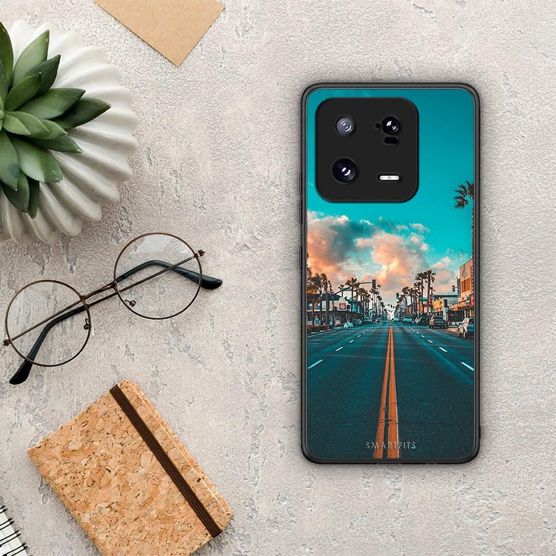 Θήκη Xiaomi 13 Pro Landscape City από τη Smartfits με σχέδιο στο πίσω μέρος και μαύρο περίβλημα | Xiaomi 13 Pro Landscape City Case with Colorful Back and Black Bezels