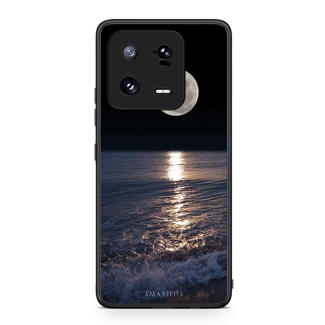 Θήκη Xiaomi 13 Landscape Moon από τη Smartfits με σχέδιο στο πίσω μέρος και μαύρο περίβλημα | Xiaomi 13 Landscape Moon Case with Colorful Back and Black Bezels