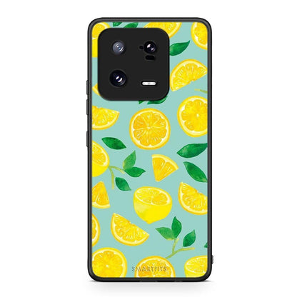 Θήκη Xiaomi 13 Pro Lemons από τη Smartfits με σχέδιο στο πίσω μέρος και μαύρο περίβλημα | Xiaomi 13 Pro Lemons Case with Colorful Back and Black Bezels