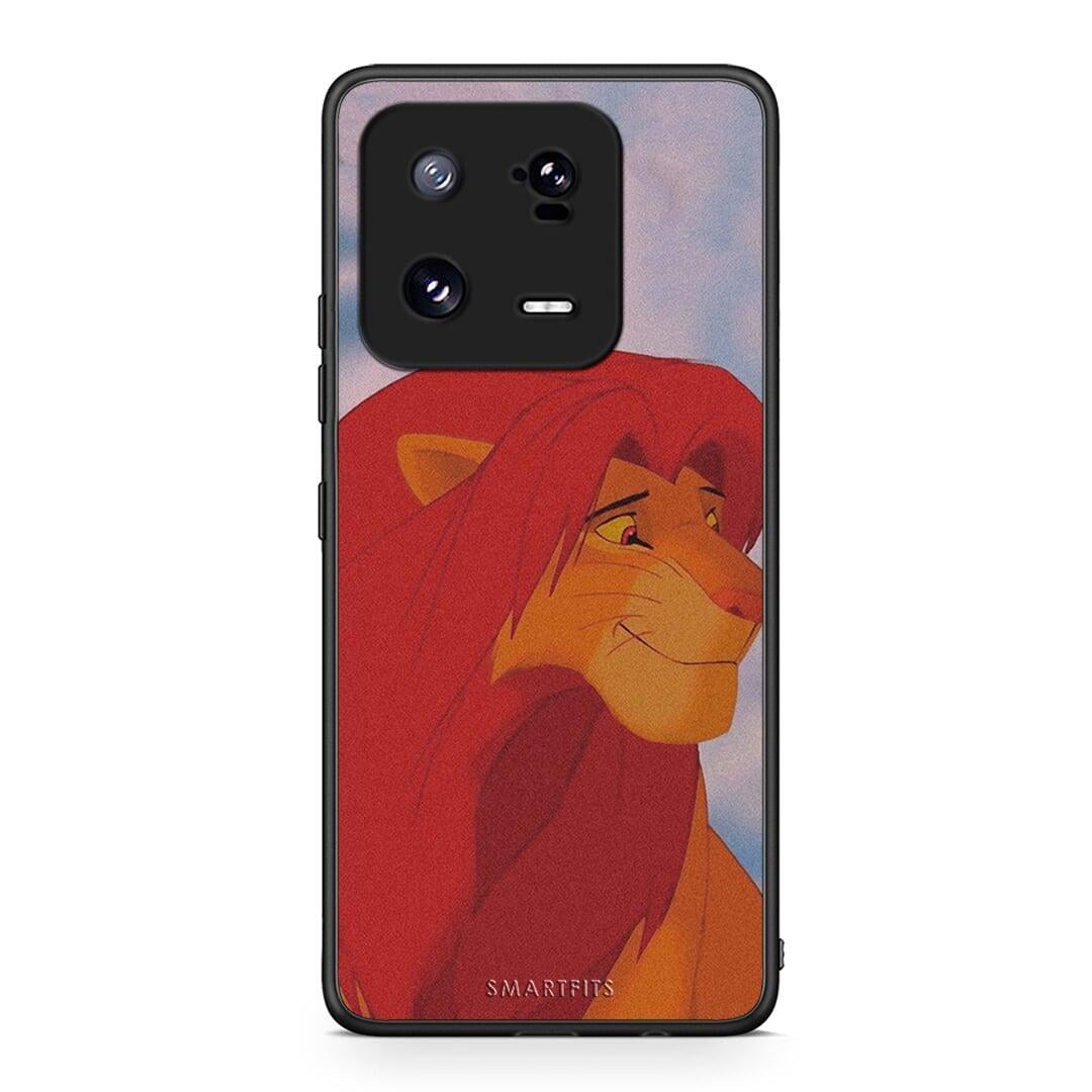 Θήκη Xiaomi 13 Lion Love 1 από τη Smartfits με σχέδιο στο πίσω μέρος και μαύρο περίβλημα | Xiaomi 13 Lion Love 1 Case with Colorful Back and Black Bezels