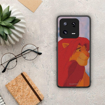 Θήκη Xiaomi 13 Pro Lion Love 1 από τη Smartfits με σχέδιο στο πίσω μέρος και μαύρο περίβλημα | Xiaomi 13 Pro Lion Love 1 Case with Colorful Back and Black Bezels