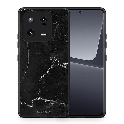 Θήκη Xiaomi 13 Marble Black από τη Smartfits με σχέδιο στο πίσω μέρος και μαύρο περίβλημα | Xiaomi 13 Marble Black Case with Colorful Back and Black Bezels