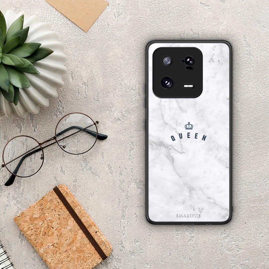 Θήκη Xiaomi 13 Pro Marble Queen από τη Smartfits με σχέδιο στο πίσω μέρος και μαύρο περίβλημα | Xiaomi 13 Pro Marble Queen Case with Colorful Back and Black Bezels