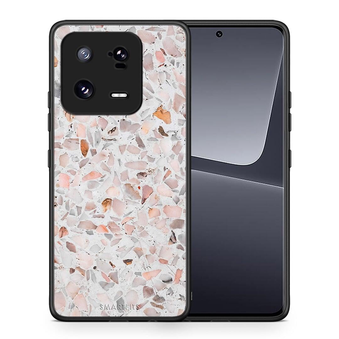 Θήκη Xiaomi 13 Pro Marble Terrazzo από τη Smartfits με σχέδιο στο πίσω μέρος και μαύρο περίβλημα | Xiaomi 13 Pro Marble Terrazzo Case with Colorful Back and Black Bezels