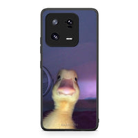Thumbnail for Θήκη Xiaomi 13 Pro Meme Duck από τη Smartfits με σχέδιο στο πίσω μέρος και μαύρο περίβλημα | Xiaomi 13 Pro Meme Duck Case with Colorful Back and Black Bezels