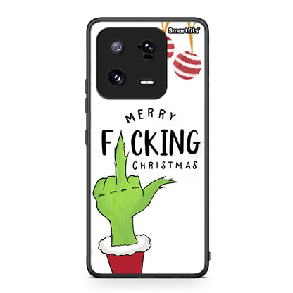 Θήκη Xiaomi 13 Pro Merry F Xmas από τη Smartfits με σχέδιο στο πίσω μέρος και μαύρο περίβλημα | Xiaomi 13 Pro Merry F Xmas Case with Colorful Back and Black Bezels