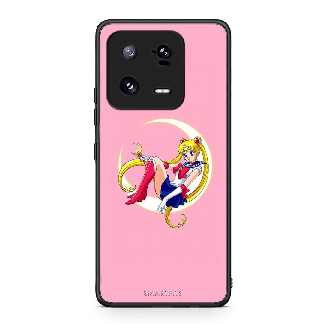 Θήκη Xiaomi 13 Pro Moon Girl από τη Smartfits με σχέδιο στο πίσω μέρος και μαύρο περίβλημα | Xiaomi 13 Pro Moon Girl Case with Colorful Back and Black Bezels