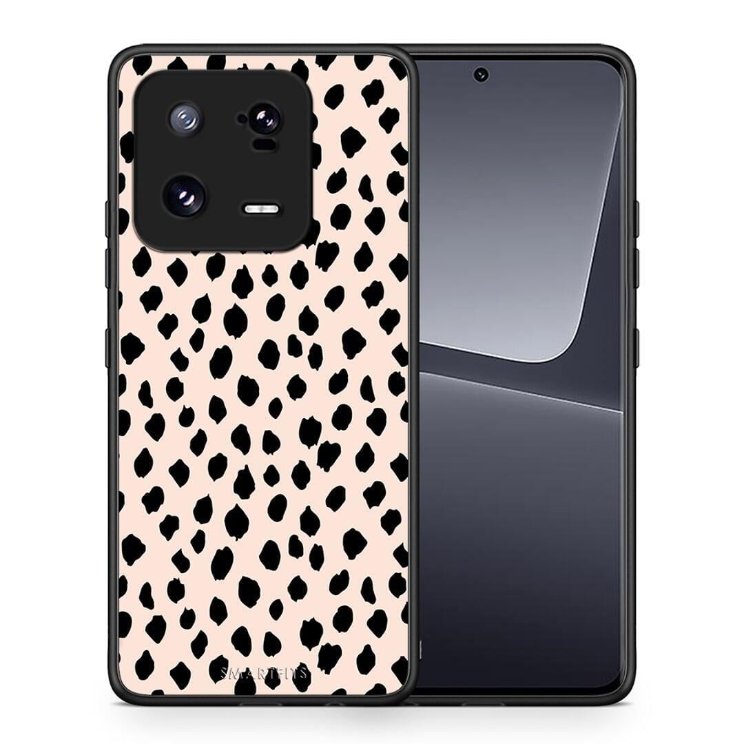 Θήκη Xiaomi 13 New Polka Dots από τη Smartfits με σχέδιο στο πίσω μέρος και μαύρο περίβλημα | Xiaomi 13 New Polka Dots Case with Colorful Back and Black Bezels