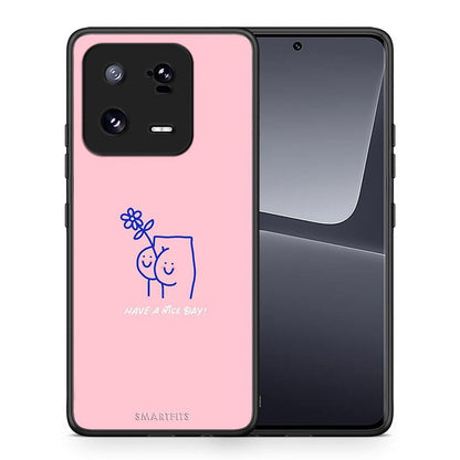 Θήκη Xiaomi 13 Nice Day από τη Smartfits με σχέδιο στο πίσω μέρος και μαύρο περίβλημα | Xiaomi 13 Nice Day Case with Colorful Back and Black Bezels