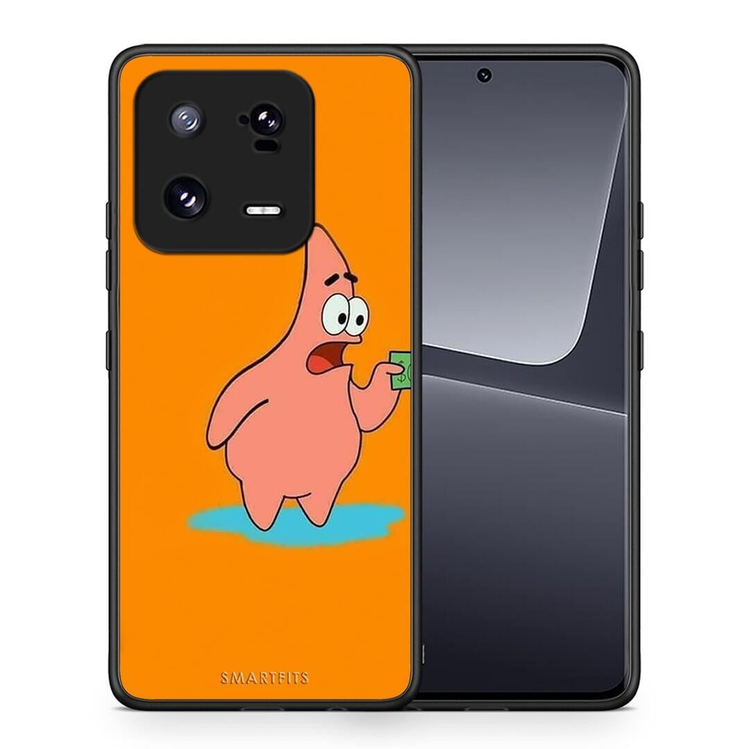 Θήκη Xiaomi 13 Pro No Money 1 από τη Smartfits με σχέδιο στο πίσω μέρος και μαύρο περίβλημα | Xiaomi 13 Pro No Money 1 Case with Colorful Back and Black Bezels