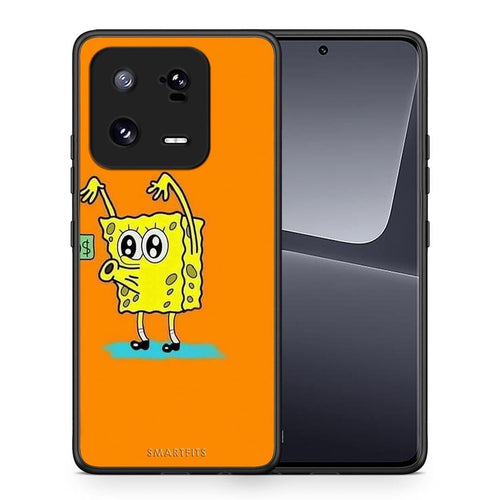 Θήκη Xiaomi 13 Pro No Money 2 από τη Smartfits με σχέδιο στο πίσω μέρος και μαύρο περίβλημα | Xiaomi 13 Pro No Money 2 Case with Colorful Back and Black Bezels