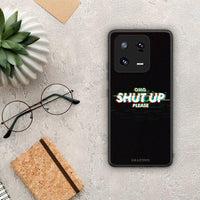 Thumbnail for Θήκη Xiaomi 13 Pro OMG ShutUp από τη Smartfits με σχέδιο στο πίσω μέρος και μαύρο περίβλημα | Xiaomi 13 Pro OMG ShutUp Case with Colorful Back and Black Bezels