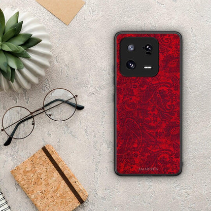 Θήκη Xiaomi 13 Pro Paisley Cashmere από τη Smartfits με σχέδιο στο πίσω μέρος και μαύρο περίβλημα | Xiaomi 13 Pro Paisley Cashmere Case with Colorful Back and Black Bezels