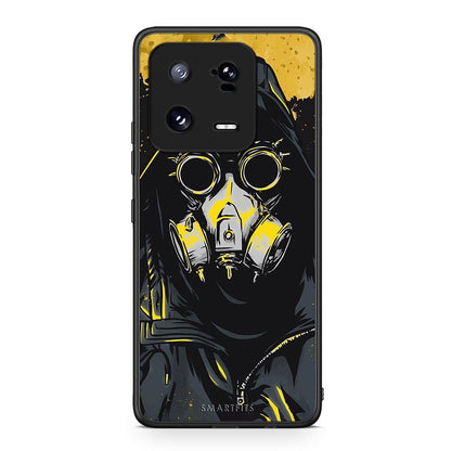 Θήκη Xiaomi 13 PopArt Mask από τη Smartfits με σχέδιο στο πίσω μέρος και μαύρο περίβλημα | Xiaomi 13 PopArt Mask Case with Colorful Back and Black Bezels