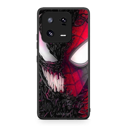 Θήκη Xiaomi 13 PopArt SpiderVenom από τη Smartfits με σχέδιο στο πίσω μέρος και μαύρο περίβλημα | Xiaomi 13 PopArt SpiderVenom Case with Colorful Back and Black Bezels