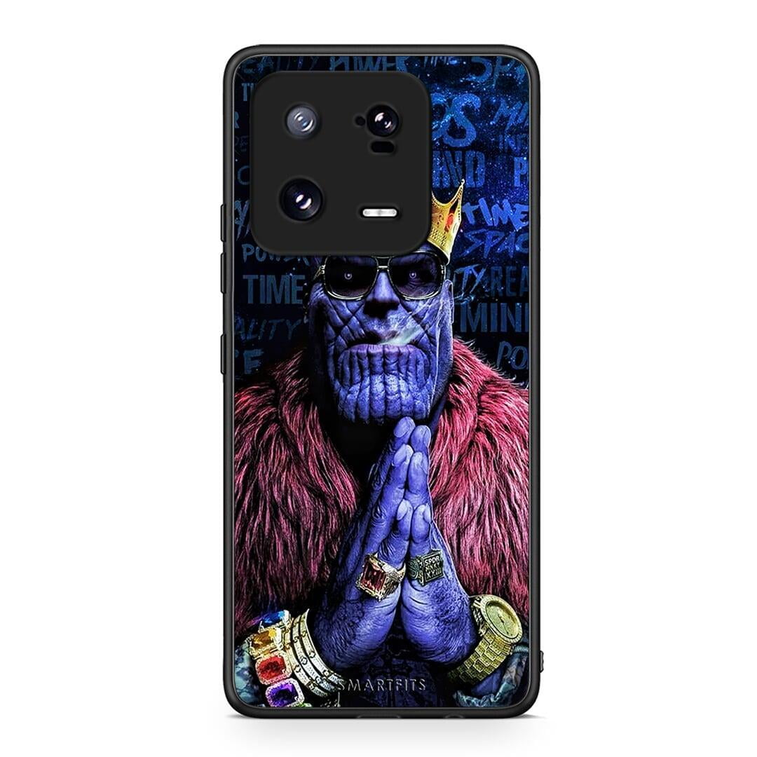Θήκη Xiaomi 13 Pro PopArt Thanos από τη Smartfits με σχέδιο στο πίσω μέρος και μαύρο περίβλημα | Xiaomi 13 Pro PopArt Thanos Case with Colorful Back and Black Bezels