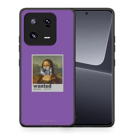 Θήκη Xiaomi 13 Pro Popart Monalisa από τη Smartfits με σχέδιο στο πίσω μέρος και μαύρο περίβλημα | Xiaomi 13 Pro Popart Monalisa Case with Colorful Back and Black Bezels