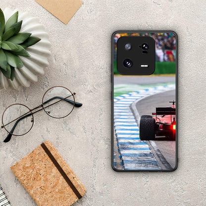 Θήκη Xiaomi 13 Pro Racing Vibes από τη Smartfits με σχέδιο στο πίσω μέρος και μαύρο περίβλημα | Xiaomi 13 Pro Racing Vibes Case with Colorful Back and Black Bezels