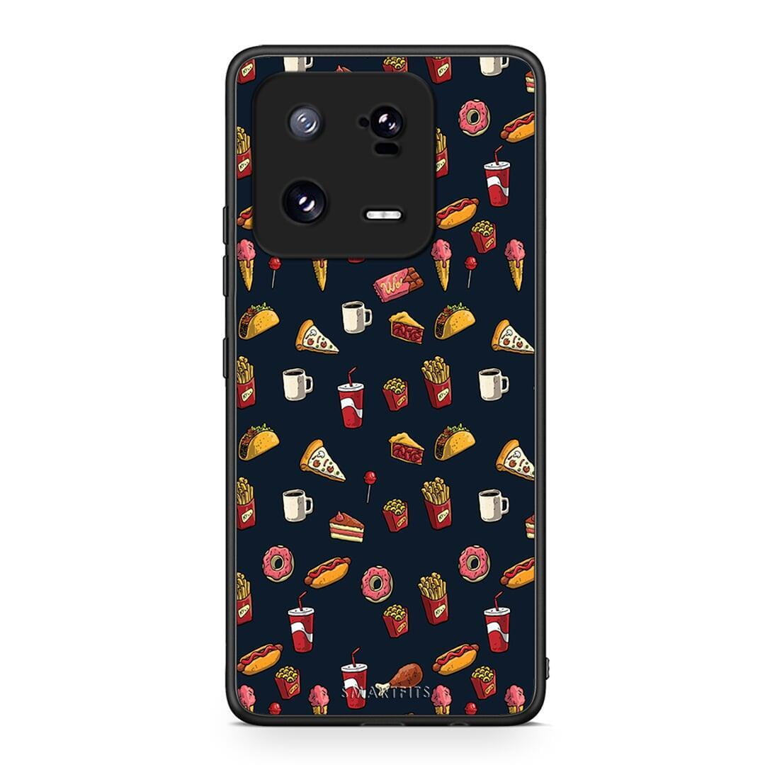 Θήκη Xiaomi 13 Pro Random Hungry από τη Smartfits με σχέδιο στο πίσω μέρος και μαύρο περίβλημα | Xiaomi 13 Pro Random Hungry Case with Colorful Back and Black Bezels