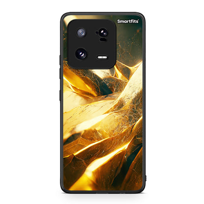 Θήκη Xiaomi 13 Real Gold από τη Smartfits με σχέδιο στο πίσω μέρος και μαύρο περίβλημα | Xiaomi 13 Real Gold Case with Colorful Back and Black Bezels