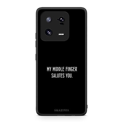 Θήκη Xiaomi 13 Pro Salute από τη Smartfits με σχέδιο στο πίσω μέρος και μαύρο περίβλημα | Xiaomi 13 Pro Salute Case with Colorful Back and Black Bezels