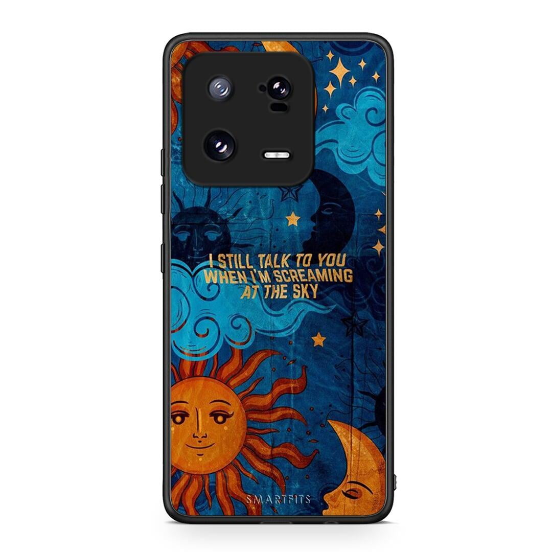 Θήκη Xiaomi 13 Pro Screaming Sky από τη Smartfits με σχέδιο στο πίσω μέρος και μαύρο περίβλημα | Xiaomi 13 Pro Screaming Sky Case with Colorful Back and Black Bezels