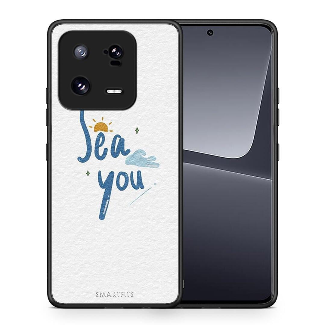 Θήκη Xiaomi 13 Sea You από τη Smartfits με σχέδιο στο πίσω μέρος και μαύρο περίβλημα | Xiaomi 13 Sea You Case with Colorful Back and Black Bezels
