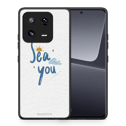 Θήκη Xiaomi 13 Sea You από τη Smartfits με σχέδιο στο πίσω μέρος και μαύρο περίβλημα | Xiaomi 13 Sea You Case with Colorful Back and Black Bezels