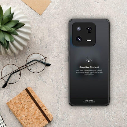 Θήκη Xiaomi 13 Pro Sensitive Content από τη Smartfits με σχέδιο στο πίσω μέρος και μαύρο περίβλημα | Xiaomi 13 Pro Sensitive Content Case with Colorful Back and Black Bezels