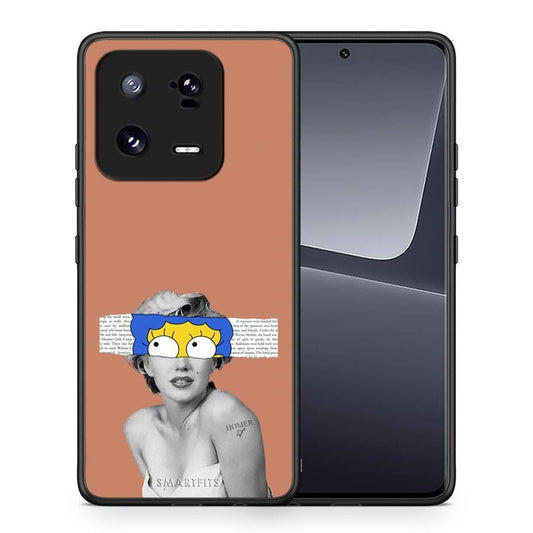 Θήκη Xiaomi 13 Pro Sim Merilyn από τη Smartfits με σχέδιο στο πίσω μέρος και μαύρο περίβλημα | Xiaomi 13 Pro Sim Merilyn Case with Colorful Back and Black Bezels