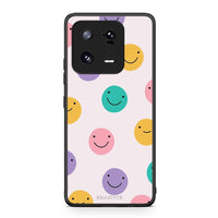 Thumbnail for Θήκη Xiaomi 13 Pro Smiley Faces από τη Smartfits με σχέδιο στο πίσω μέρος και μαύρο περίβλημα | Xiaomi 13 Pro Smiley Faces Case with Colorful Back and Black Bezels