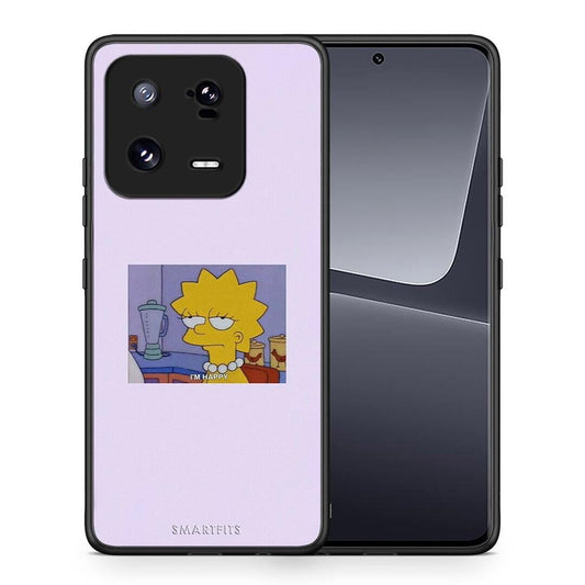 Θήκη Xiaomi 13 Pro So Happy από τη Smartfits με σχέδιο στο πίσω μέρος και μαύρο περίβλημα | Xiaomi 13 Pro So Happy Case with Colorful Back and Black Bezels