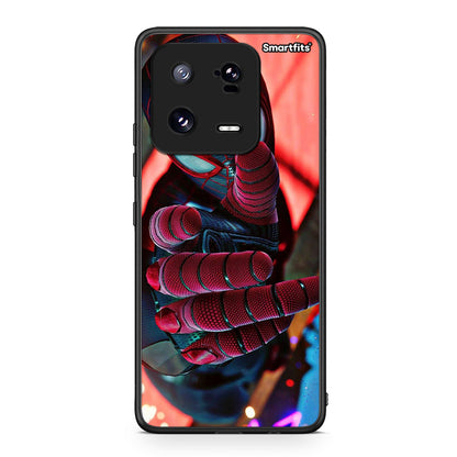 Θήκη Xiaomi 13 Spider Hand από τη Smartfits με σχέδιο στο πίσω μέρος και μαύρο περίβλημα | Xiaomi 13 Spider Hand Case with Colorful Back and Black Bezels