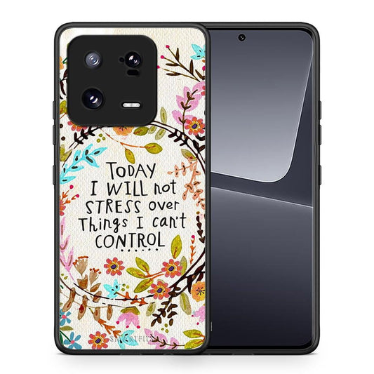 Θήκη Xiaomi 13 Pro Stress Over από τη Smartfits με σχέδιο στο πίσω μέρος και μαύρο περίβλημα | Xiaomi 13 Pro Stress Over Case with Colorful Back and Black Bezels