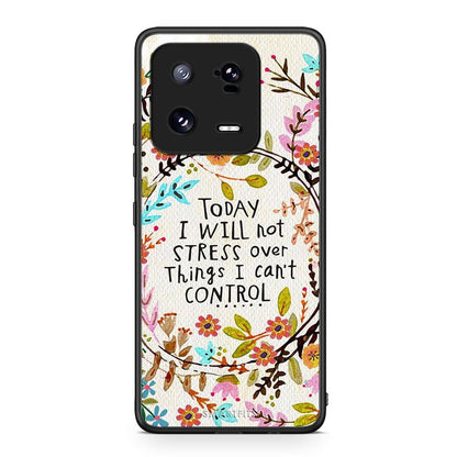 Θήκη Xiaomi 13 Pro Stress Over από τη Smartfits με σχέδιο στο πίσω μέρος και μαύρο περίβλημα | Xiaomi 13 Pro Stress Over Case with Colorful Back and Black Bezels