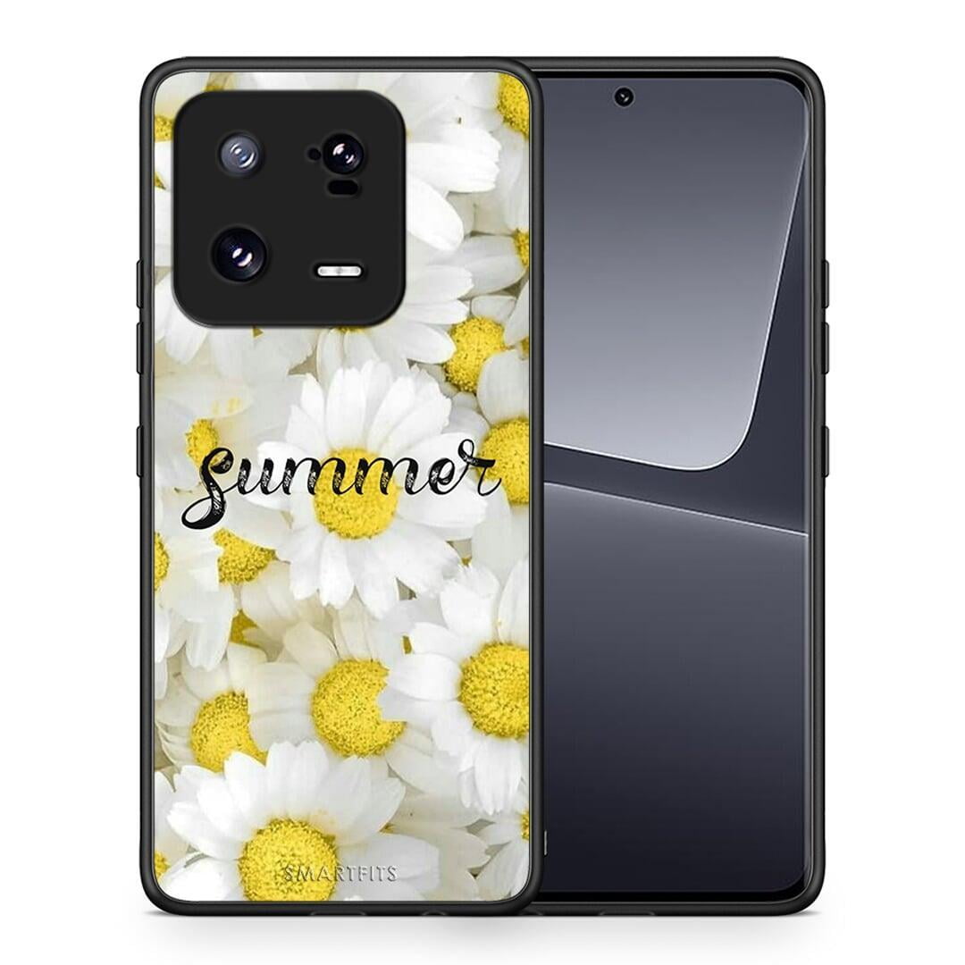 Θήκη Xiaomi 13 Pro Summer Daisies από τη Smartfits με σχέδιο στο πίσω μέρος και μαύρο περίβλημα | Xiaomi 13 Pro Summer Daisies Case with Colorful Back and Black Bezels