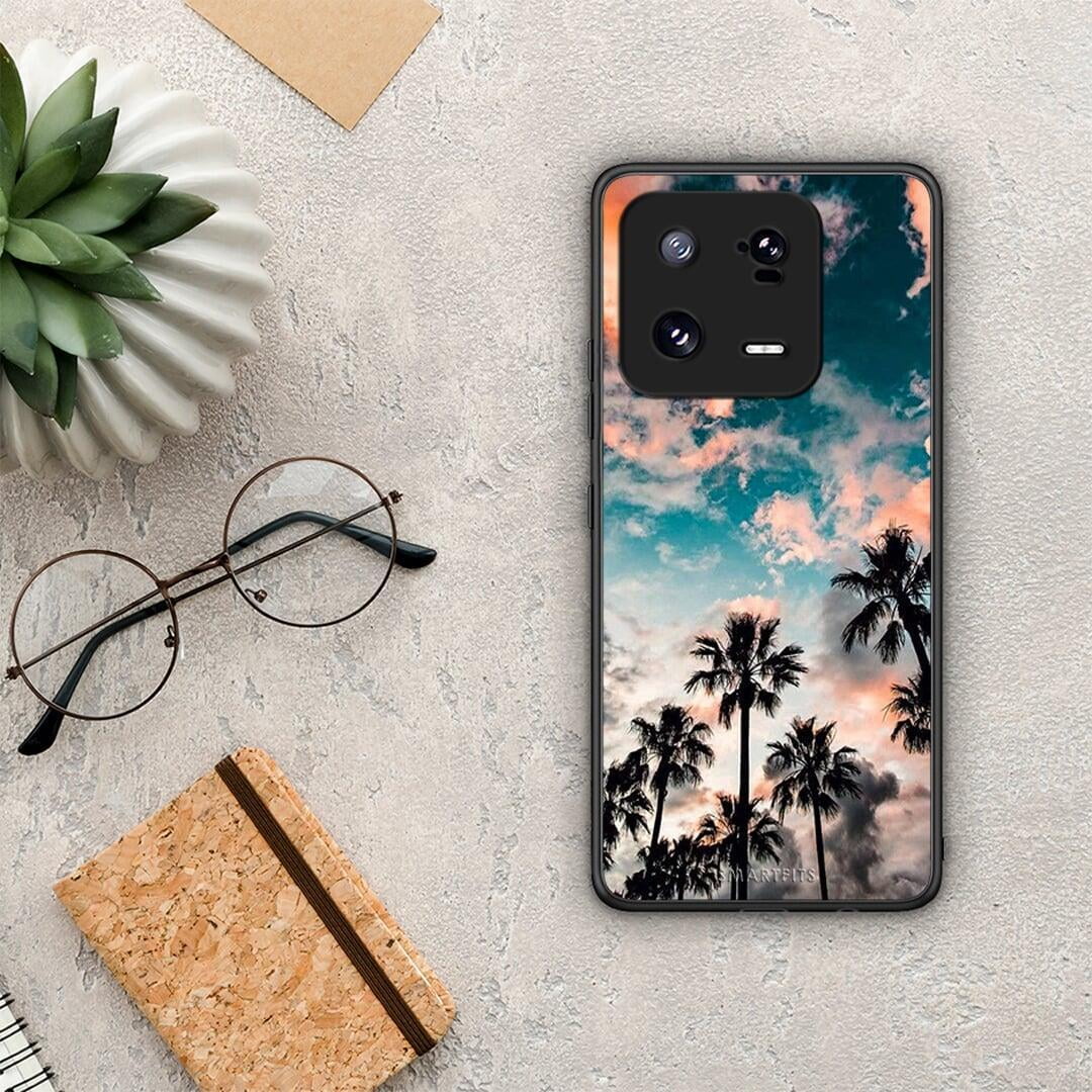 Θήκη Xiaomi 13 Summer Sky από τη Smartfits με σχέδιο στο πίσω μέρος και μαύρο περίβλημα | Xiaomi 13 Summer Sky Case with Colorful Back and Black Bezels