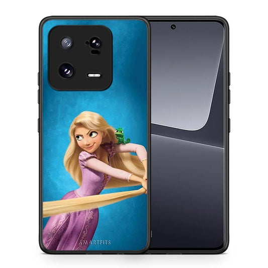 Θήκη Xiaomi 13 Pro Tangled 2 από τη Smartfits με σχέδιο στο πίσω μέρος και μαύρο περίβλημα | Xiaomi 13 Pro Tangled 2 Case with Colorful Back and Black Bezels